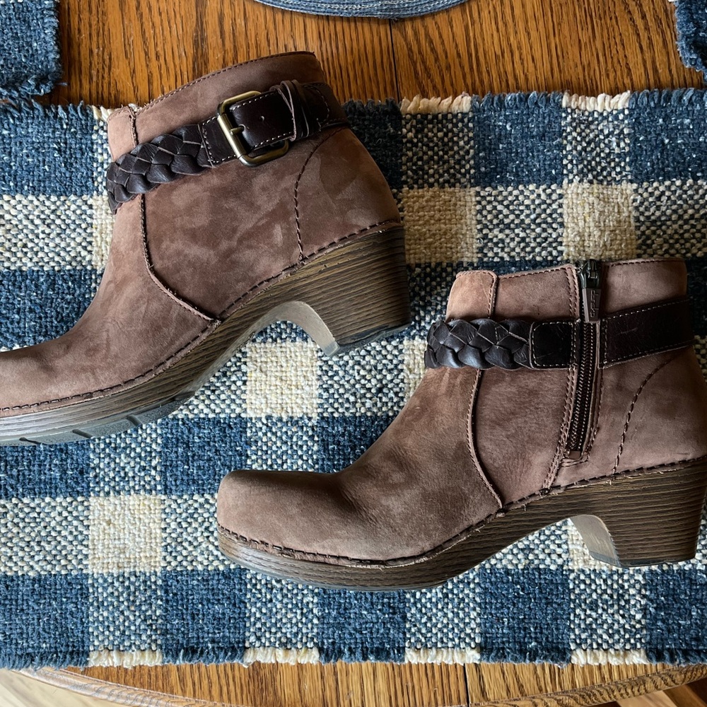 Dansko Michelle buckled ankle bootie in amber